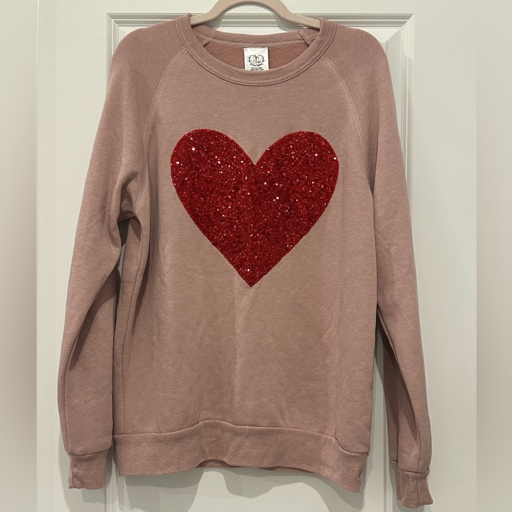 Oversized Sequin Sweatshirt